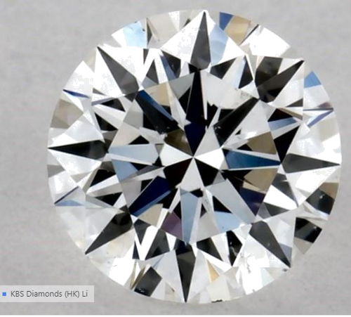 0.3 carat F-SI1 Excellent cut Natūralus Round Deimantas (1)