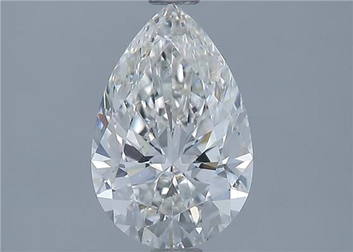 1.5 carat G-SI1 Natūralus Pear Deimantas (1)