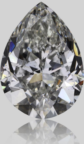 1.51 carat H-SI2 Natūralus Pear Deimantas (1)