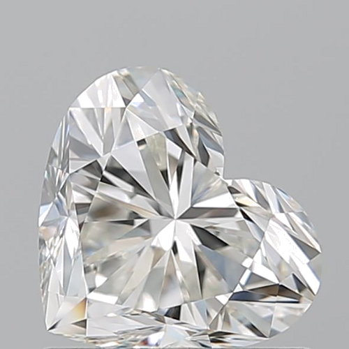 0.96 carat I-VVS2 Natūralus Heart Deimantas (1)