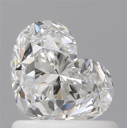 1.0 carat F-SI1 Natūralus Heart Deimantas (1)