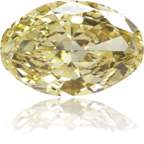 1.82 carat Fancy Yellow-VVS2 Natūralus Oval Deimantas (1)