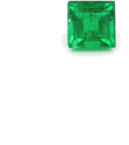 0.53 carat GREEN STEP cut Square Smaragdas (1)