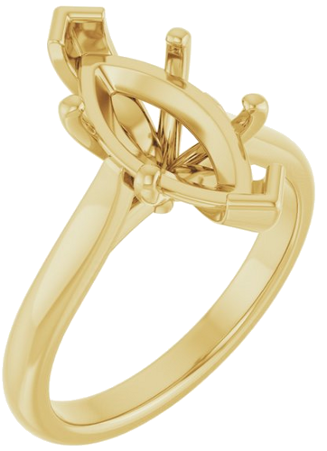 Sužadėtuvių Žiedas 14k yellow gold Marquise 14mm x 7mm (1)