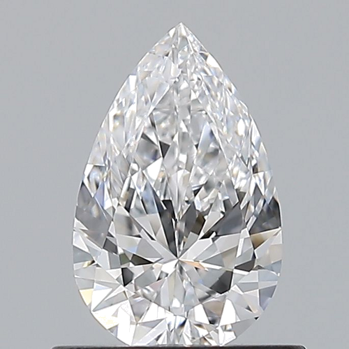 0.61 carat D-VVS2 Natūralus Pear Deimantas (1)