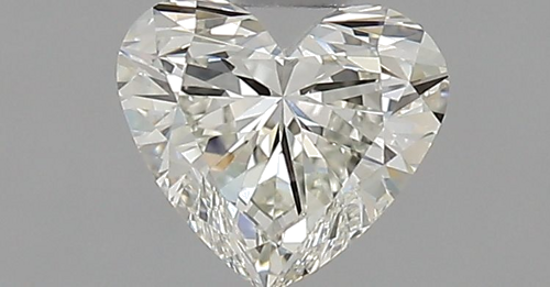 0.56 carat J-VVS2 Natūralus Heart Deimantas (1)