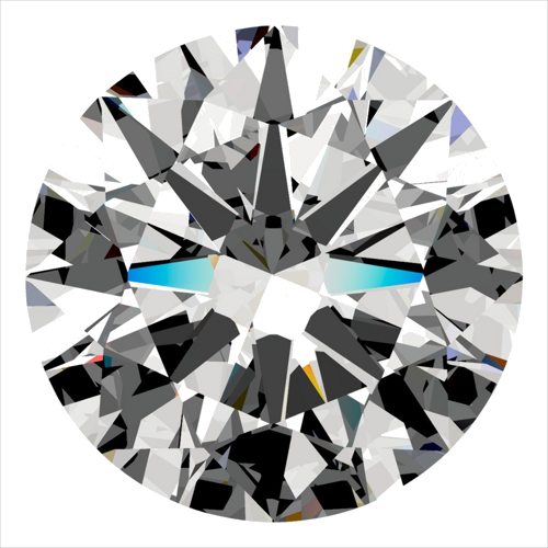 0.44 carat D-IF Excellent cut Natūralus Round Deimantas (1)