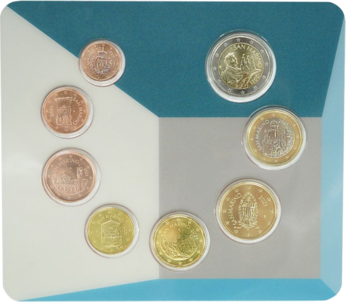 2021 San Marino Euro Coin BU Set (2)