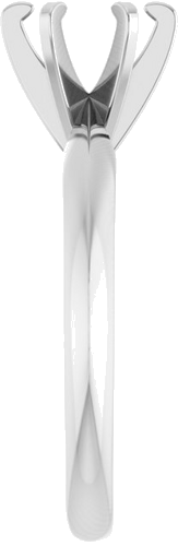 Sužadėtuvių Žiedas „Solitaire“ 585 Baltojo Aukso Round 6.4mm (4)