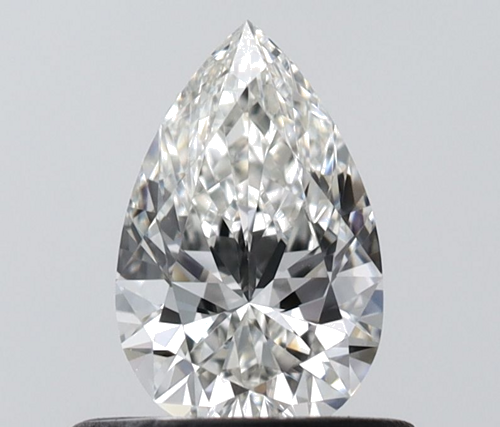 0.5 carat H-VVS2 Natūralus Pear Deimantas (1)