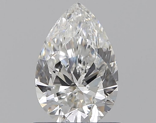 0.7 carat F-VS2 Natūralus Pear Deimantas (1)