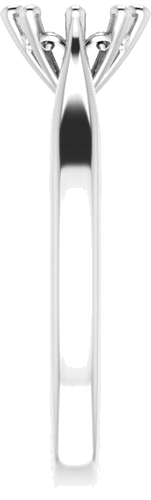 14K White 5.8 mm Round Solitaire Engagement Ring Mounting (4)