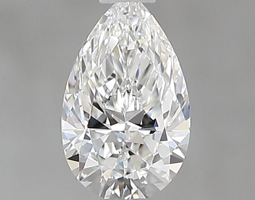 0.5 carat F-IF Natūralus Pear Deimantas (1)