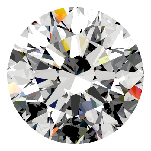 0.5 carat D-VVS1 Excellent cut Natūralus Round Deimantas (1)