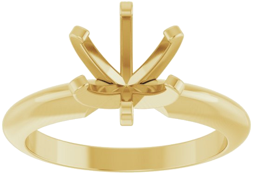 Sužadėtuvių Žiedas „Solitaire“ 14k yellow gold Round 7mm (3)