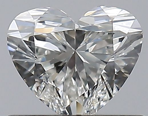 0.52 carat H-VS2 Natūralus Heart Deimantas (1)
