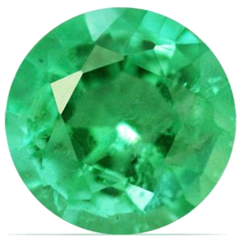0.51 carat GREEN Round Smaragdas (1)