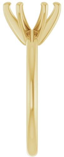 Sužadėtuvių Žiedas „Solitaire“ 585 Geltonojo Aukso Round 8mm (4)