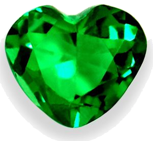 0.4 carat GREEN Heart Smaragdas (1)