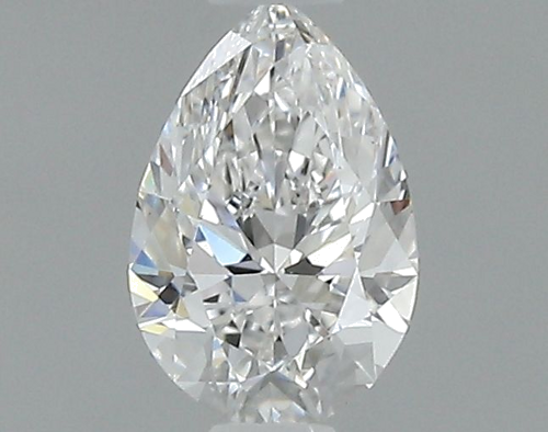 0.5 carat F-VS2 Natūralus Pear Deimantas (1)