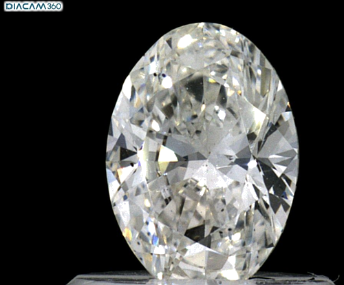 0.51 carat H-SI1 Natūralus Oval Deimantas (1)