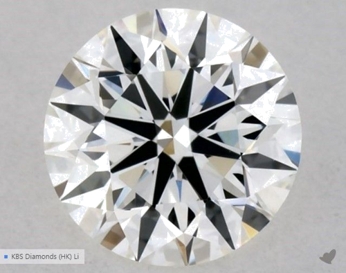 0.53 carat H-VVS2 Excellent cut Natūralus Round Deimantas (1)