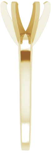 Sužadėtuvių Žiedas „Solitaire“ 585 Geltonojo Aukso Round 7.3mm x 7.7mm (4)