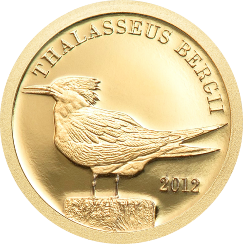 2012 Tokelau Crested Gull 5 dollars gold coin (1)