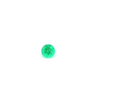 0.17 carat GREEN Round Smaragdas (1)