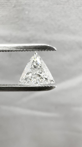 0.51 carat G-SI1 Natūralus Triangular Deimantas (1)
