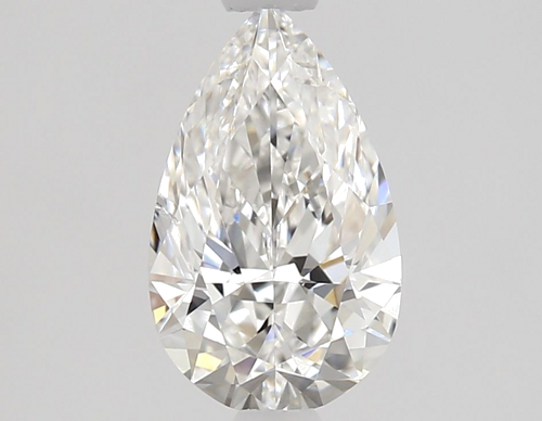 0.9 carat F-SI2 Natūralus Pear Deimantas (1)