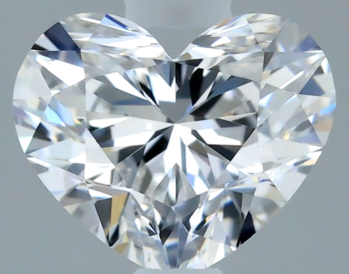 0.44 carat D-VVS1 Natūralus Heart Deimantas (1)