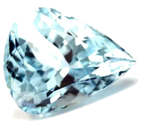 7.44 carat BLUE Pear Aquamarine (1)