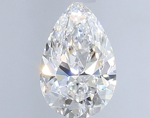 0.5 carat D-VVS2 Natūralus Pear Deimantas (1)