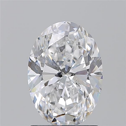 1.7 carat D-SI1 Natūralus Oval Deimantas (1)
