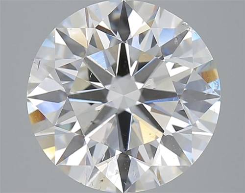 4.0 carat H-SI2 Excellent cut Natūralus Round Deimantas (1)