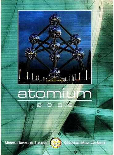2006 Belgija Atomas 2 eurų BU moneta (1)