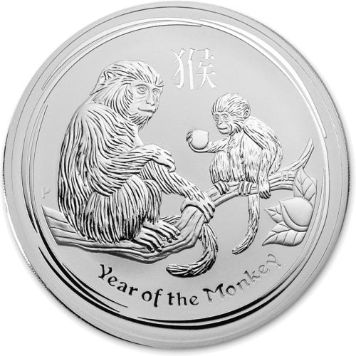 1 kg Beždžionės metai 2016 (Lunar II) Australija sidabrinė moneta (1)