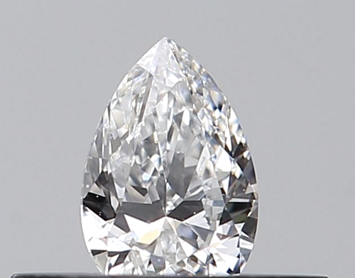 0.23 carat D-VVS1 Natūralus Pear Deimantas (1)