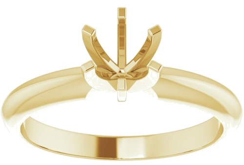 Sužadėtuvių Žiedas „Light Solitaire“ 585 Geltonojo Aukso Round 5mm x 5.3mm (3)