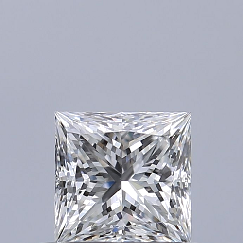 0.51 carat E-VVS2 Natūralus Princess Deimantas (1)