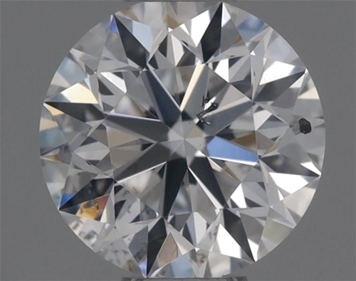 0.41 carat D-SI2 Very Good cut Natūralus Round Deimantas (1)