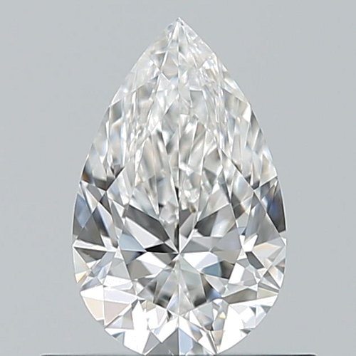 0.54 carat E-VVS2 Natūralus Pear Deimantas (1)