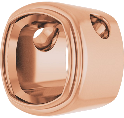 Pakabukas „Bezel-Set Solitaire“ 14k rose gold Cushion 7mm (2)