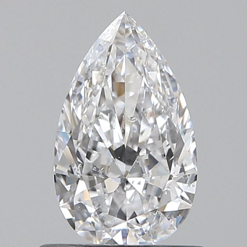 0.6 carat D-SI2 Natūralus Pear Deimantas (1)
