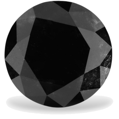 1.41 carat Fancy Black-VVS2 Excellent cut Natūralus Round Deimantas (1)