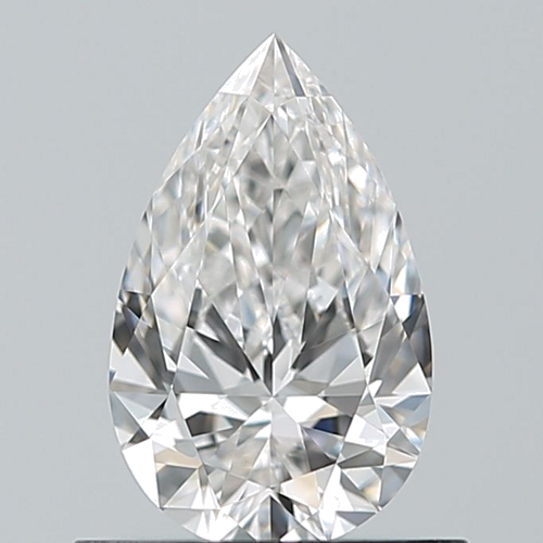 0.61 carat F-VVS2 Natūralus Pear Deimantas (1)