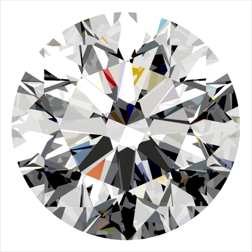 0.4 carat G-VVS2 Excellent cut Natūralus Round Deimantas (1)