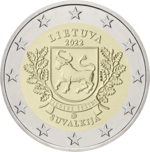2022 Lietuva Suvalkija 2 eiro monēta (1)