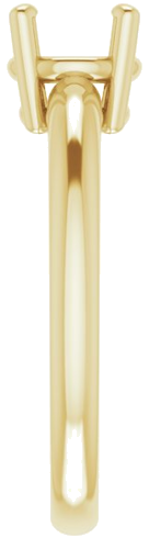 14K Yellow 6.5 mm Round Engagement Ring Mounting (4)